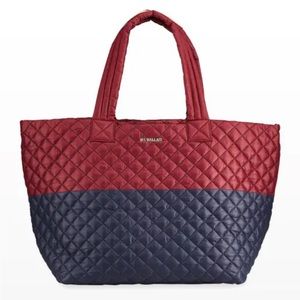 MZ Wallace Metro Deluxe Large Bicolor Quilted Tote Bag